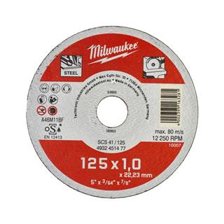 Milwaukee  Kotúč rezný Contractor SCS 41/125 × 1 mm,   značky Milwaukee