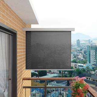 Petromila vidaXL Bočná markíza na balkón,  multifunkčná 150x200 cm,  sivá