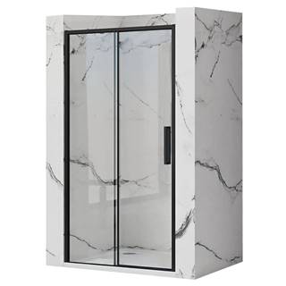 REA Posuvné sprchové dvere Rapid Slide 120cm,  čierna,  REA-K6402