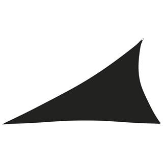 Vidaxl Tieniaca plachta oxfordská látka trojuholníková 4x5x6, 4 m čierna