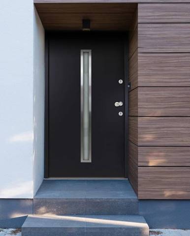Vidaxl Hliníkové vchodové dvere,  antracit,  100 x 200 cm