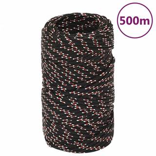 Vidaxl Lodné lano čierne 2 mm 500 m polypropylén