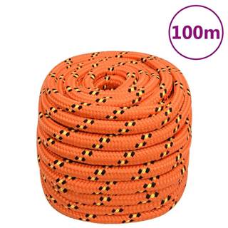 Vidaxl Lodné lano oranžové 20 mm 100 m polypropylén