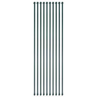 Vidaxl  Záhradné kovové stĺpiky,  10 ks,  1, 5 m,  zelené značky Vidaxl