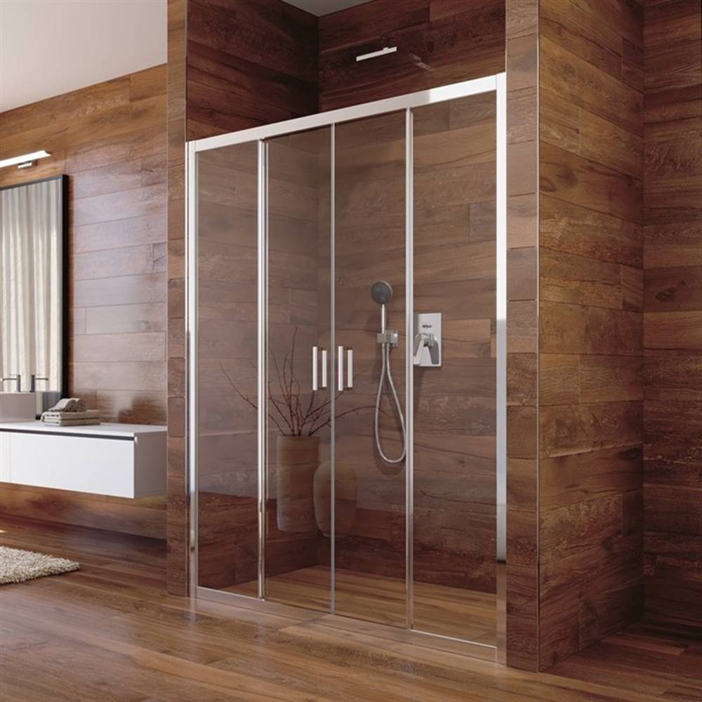 Mereo  Lima sprchové dvere zasúvacie,  štvordielne,  140x190,  chróm,  sklo číre 6 mm CK80443K -  značky Mereo
