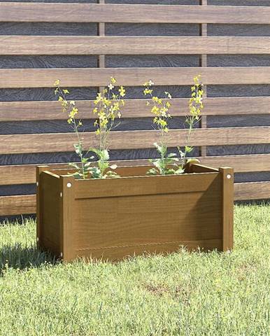 Vidaxl Záhradný kvetináč medovo-hnedý 60x31x31 cm borovicový masív