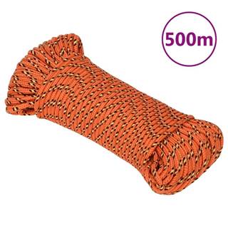 Vidaxl Lodné lano oranžové 3 mm 500 m polypropylén