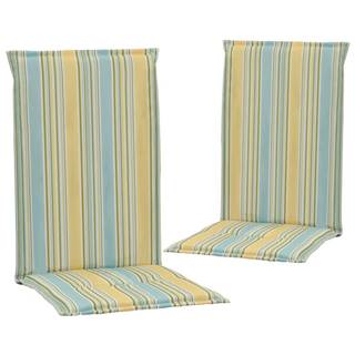 Vidaxl Podložky na záhradné stoličky,  potlač 2 ks,  farebné 120x50x3 cm