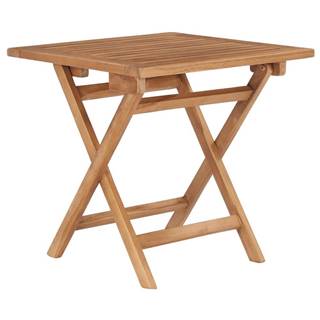 Vidaxl Skladací záhradný stôl 45x45x45 cm,  tíkový masív