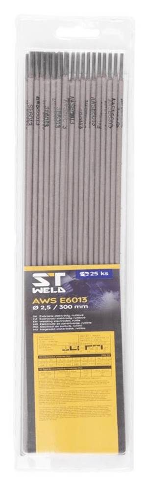 Dedra Elektródy ST Weld,  AWS E6013,  2, 0x300 mm,  25 ks,  Rutile značky Dedra
