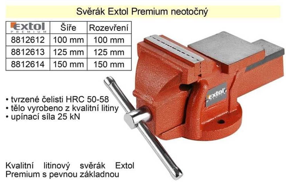 Extol Premium  Svěrák  neotočný 125 mm značky Extol Premium