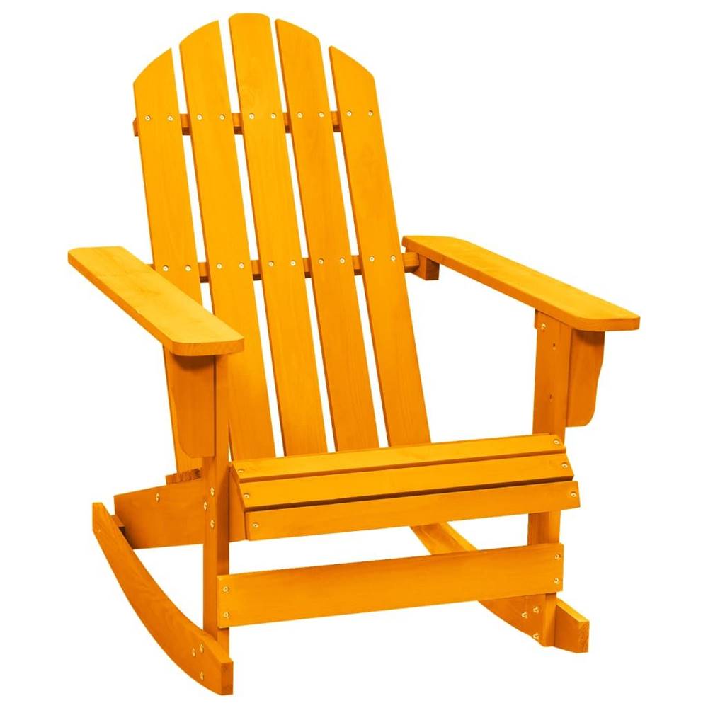 Petromila   Záhradná hojdacia stolička Adirondack jedľový masív oranžová značky Petromila