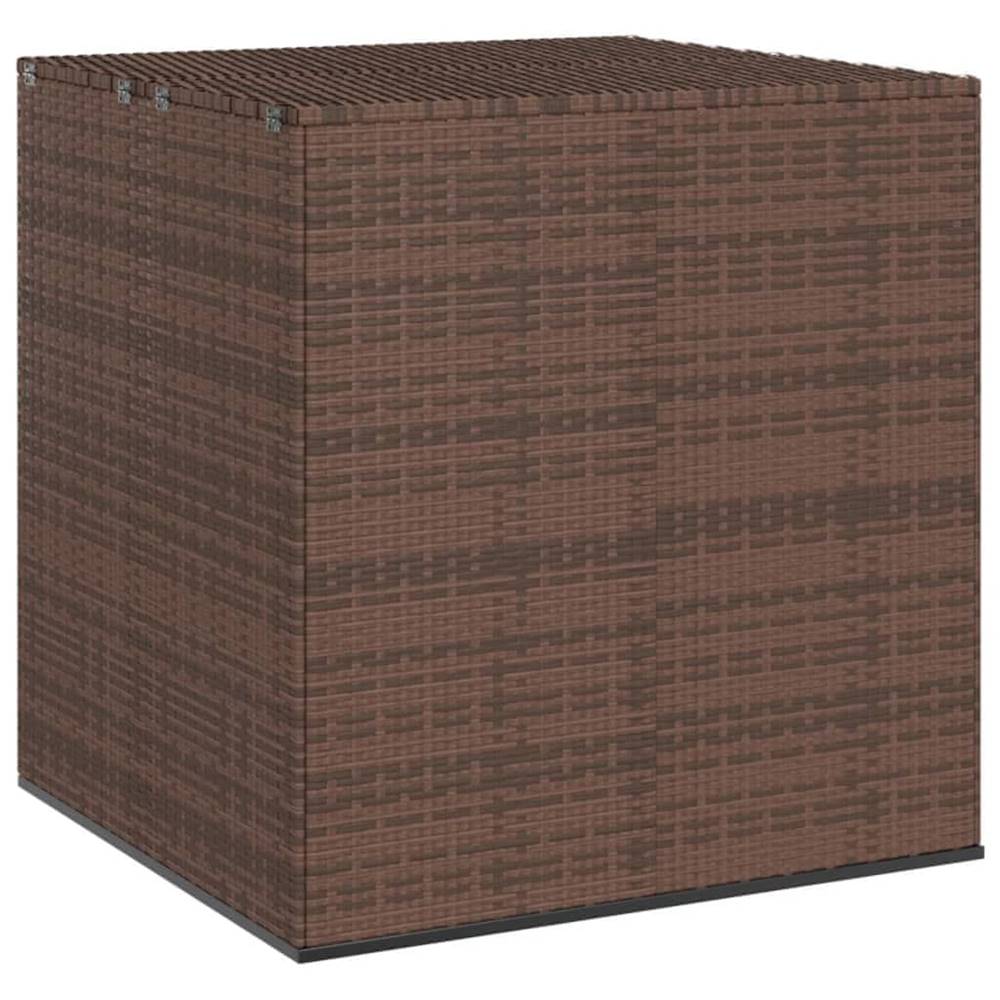 Vidaxl  Záhradný úložný box z polyratanu 100x97, 5x104 cm hnedý značky Vidaxl