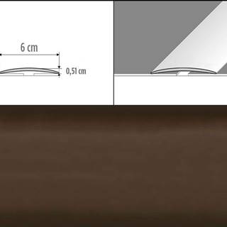 Effector Prechodové lišty A70 - SAMOLEPIACE šírka 6 x výška 0, 51 x dĺžka 100 cm - bronz