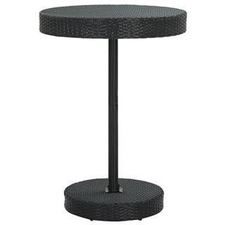 Vidaxl Záhradný stolík čierny 75, 5x106 cm polyratanový