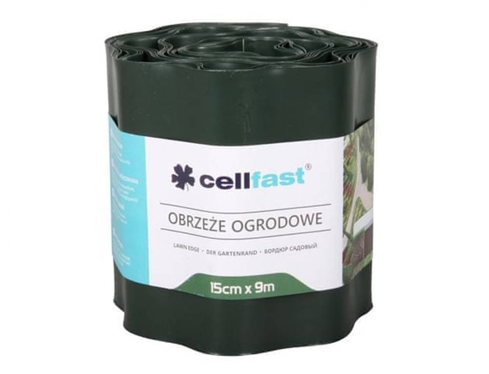 Cellfast  Obruba plastová tmavo zelená 9x0, 15m značky Cellfast