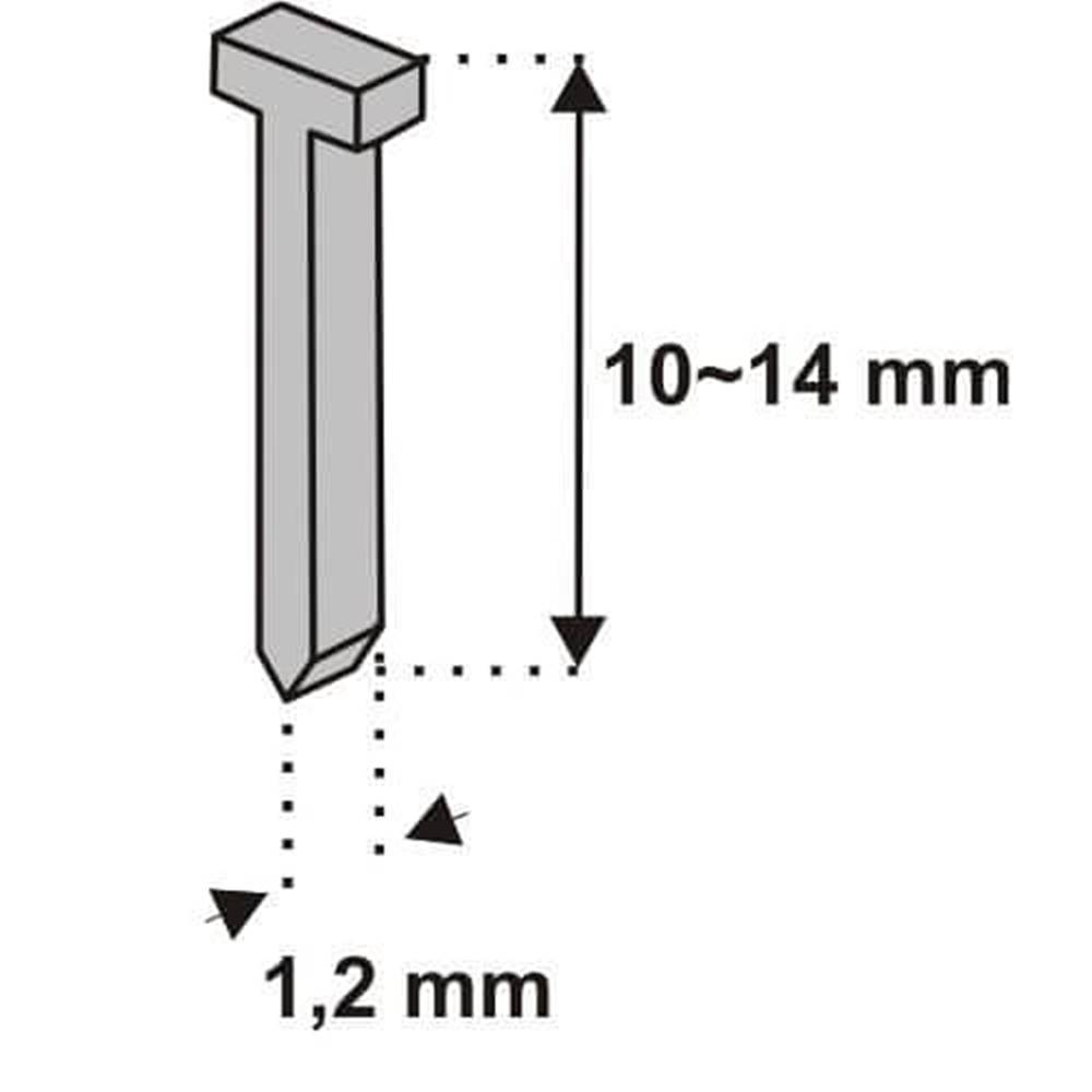 Dedra  Klince do zošívačky,  tvar T,  10x1, 2mm,  1000ks | 11Z310 značky Dedra