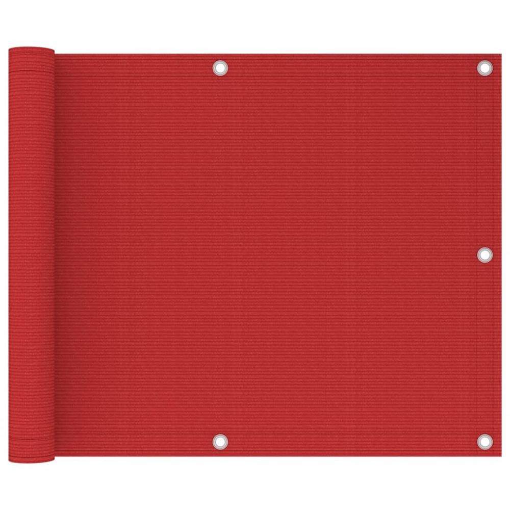 Vidaxl  Balkónová markíza červená 75x300 cm HDPE značky Vidaxl