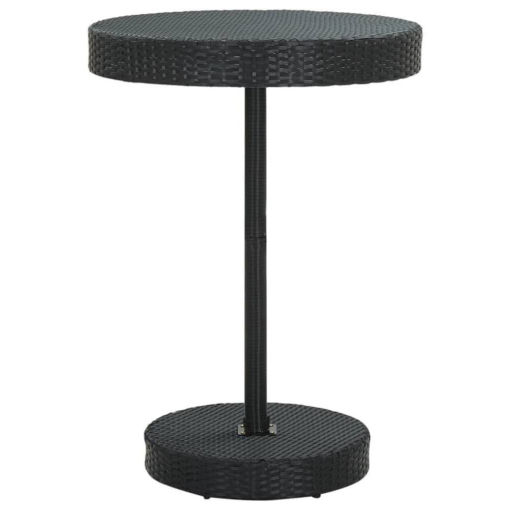 Vidaxl  Záhradný stolík čierny 75, 5x106 cm polyratanový značky Vidaxl