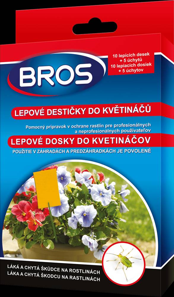 BROS  04828 Lepové dosky do kvetináčov 10 ks značky BROS