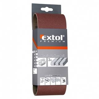 Extol Premium  Plátna brúsna nekonečný pás,  bal. 3ks,  75x457mm,  P120 značky Extol Premium