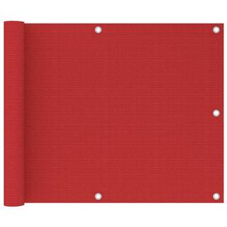 Vidaxl Balkónová markíza,  červená 75x500 cm,  HDPE