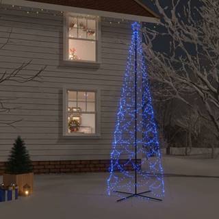 Vidaxl Vianočný stromček kužeľ modrý 1400 LED 160x500 cm