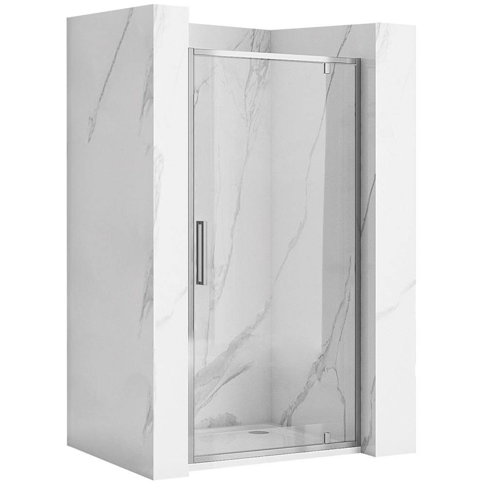 REA  Rapid Swing,  1-krídlové sprchové dvere 100 x 195 cm,  6mm číre sklo,  chrómový profil,  -K5607 značky REA