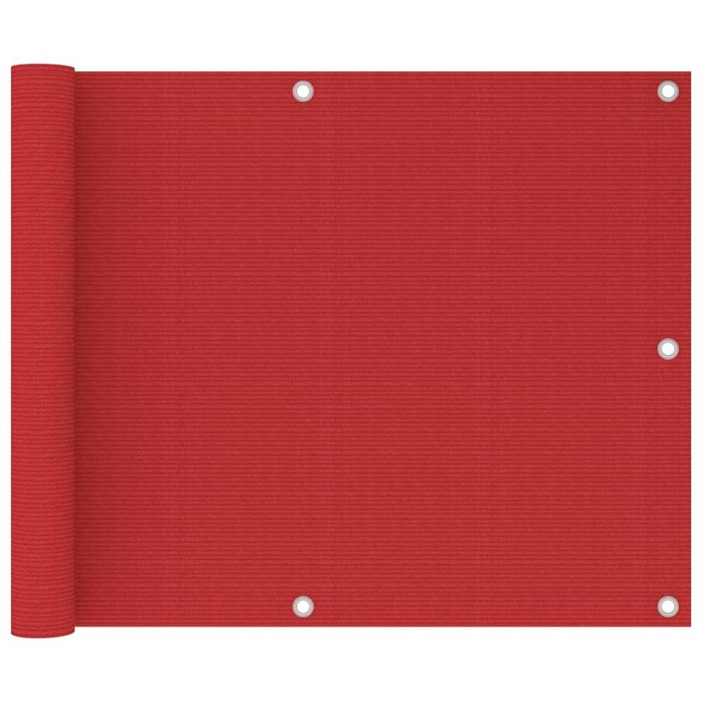 Vidaxl  Balkónová markíza,  červená 75x500 cm,  HDPE značky Vidaxl