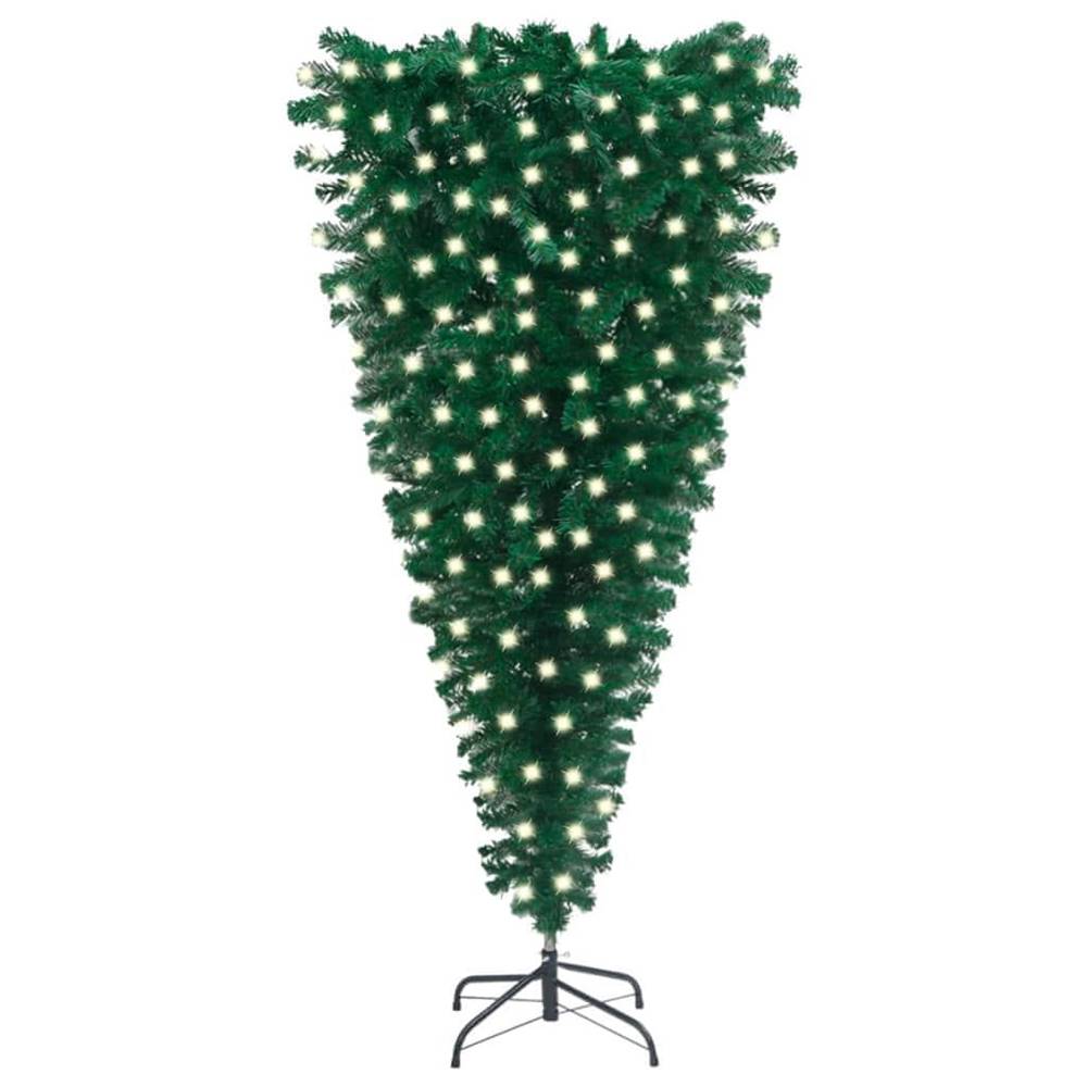 Vidaxl  Obrátený umelý vianočný stromček s LED zelený 240 cm značky Vidaxl