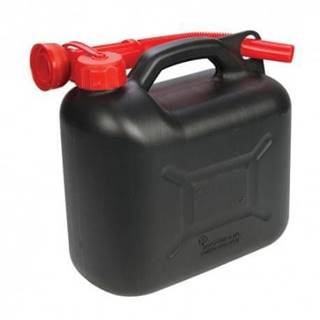 HADEX Plastový kanister na benzín,  PHM,  10 L,  čierny