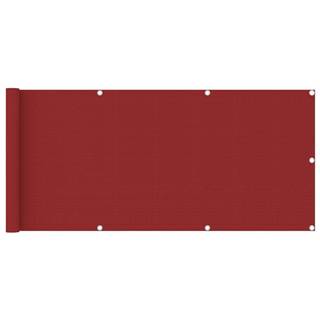 Vidaxl Balkónová markíza,  červená 75x400 cm,  HDPE
