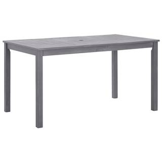 Vidaxl  Záhradný stôl,  ošúchaná sivá 140x80x74 cm,  akáciový masív značky Vidaxl