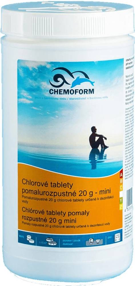 Chemoform  Chlórové tablety mini 20 g pomaly rozpustné značky Chemoform