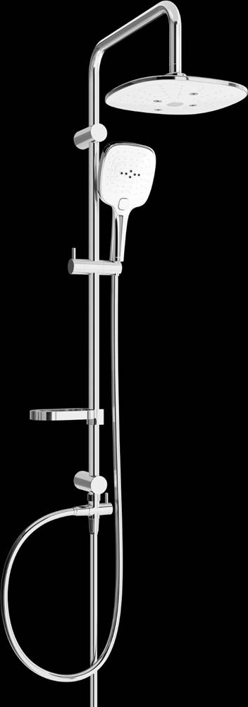 Mexen  sprchový set X17 s hornou hlavicou 24cm,  chróm/biela,  798171791-02 značky Mexen