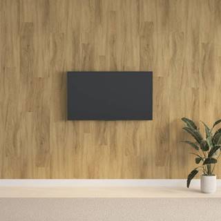 Vidaxl Nástenné panely vzhľad dreva hnedé PVC 2, 06 m²