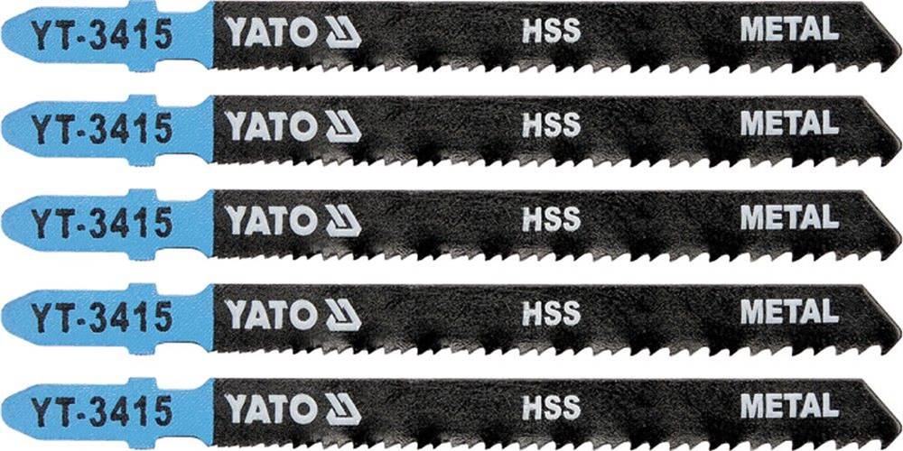 YATO   List pílový do priamočiarej píly 100 mm na kov TPI24-10 5 ks značky YATO