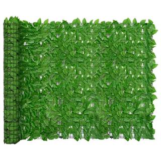 Petromila vidaXL Balkónová markíza so zelenými listami 600x150 cm
