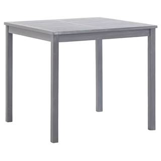 Vidaxl Záhradný stôl,  sivý 80x80x74 cm,  akáciový masív