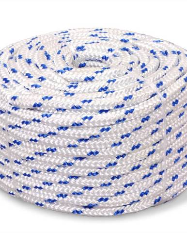 Vidaxl Lodné lano,  polypropylén,  8 mm,  100 m,  biele