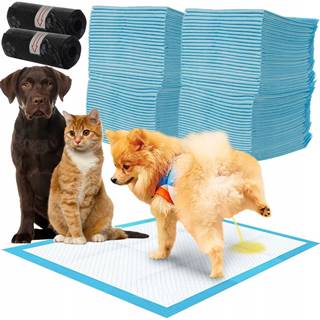 Iso Trade Absorpčné hygienické podložky pre psov a mačky 100ks + vrecká