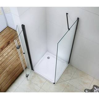 Mexen Lima sprchovací kút,  120x110 cm,  priehľadná,  čierna,  856-120-110-70-00