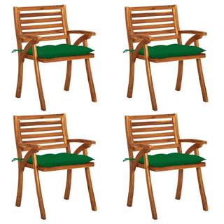 Vidaxl  Záhradné stoličky so sedákmi 4 ks akáciový masív značky Vidaxl