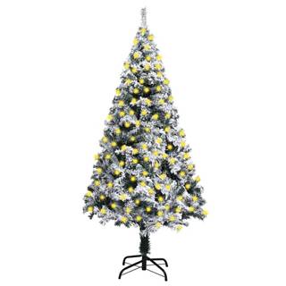Vidaxl  Zasnežený umelý vianočný stromček s LED zelený 240 cm značky Vidaxl