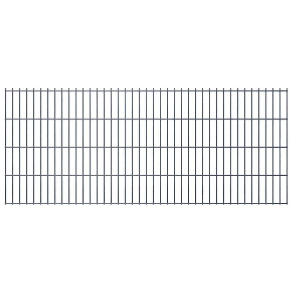 Vidaxl  2D plotové panely,  2, 008 x 0, 83 m,  10 m,  sivé značky Vidaxl