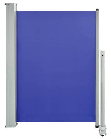 Vidaxl Zaťahovacia bočná markíza na terasu 100x300 cm,  modrá