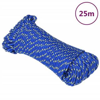 Vidaxl Lodné lano modré 4 mm 25 m polypropylén