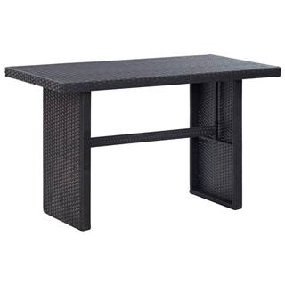 Vidaxl  Záhradný stôl,  čierny 110x60x67 cm,  polyratan značky Vidaxl