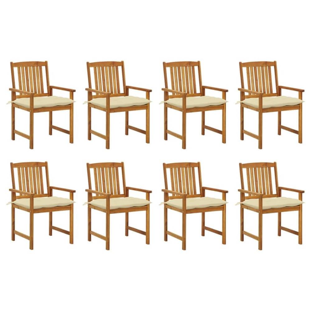 Petromila   Záhradné stoličky s podložkami 8 ks akáciový masív značky Petromila