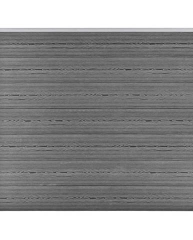 Vidaxl Plotový panel WPC 175x146 cm sivý